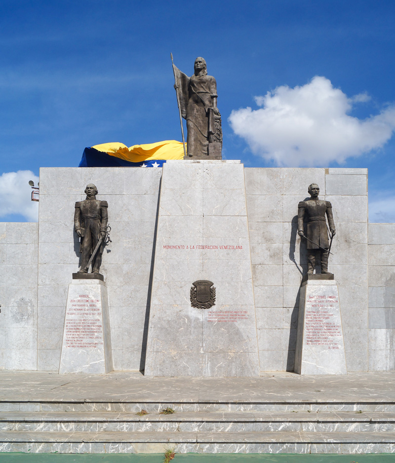 Monumento a la Federación, en Coro, Falcón. Foto Francisco Colina Cedeño / Archivo IAM Venezuela, agosto de 2018.